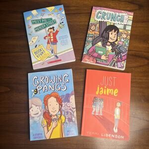Kids Graphic Novels Lot Of 4 Books Middle School YA Classroom Teacher Library